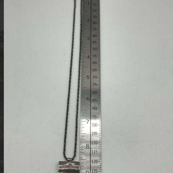 3-Opal Didae Square Modernist Necklace - Picture 5 of 5